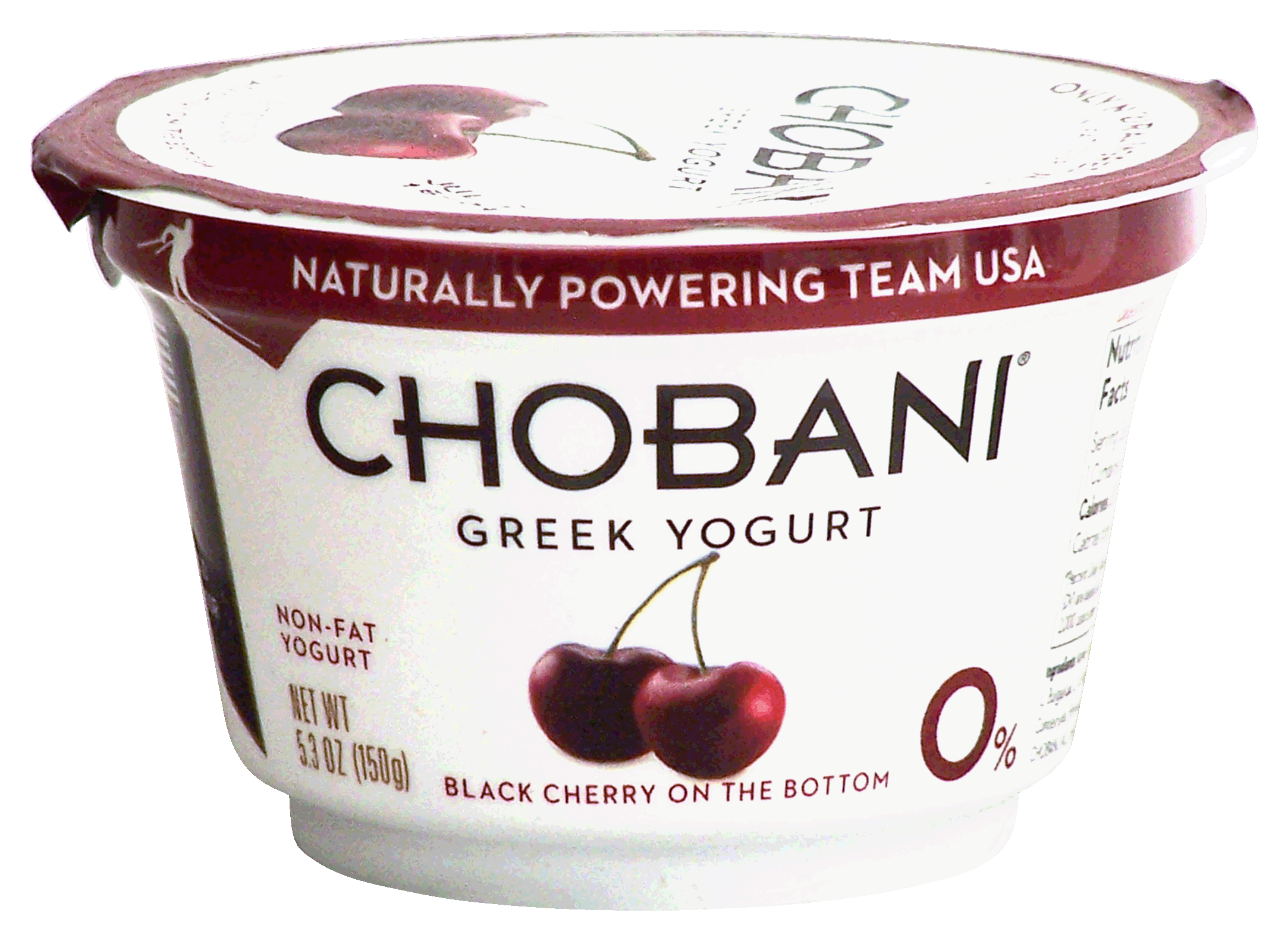 Chobani Greek Yogurt non-fat yogurt, black cherry on the bottom Full-Size Picture